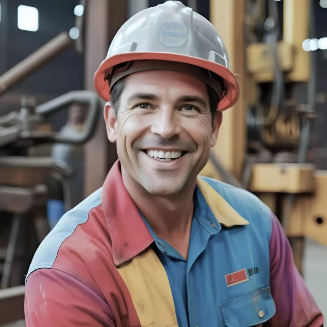 Portrait of an ORANJEGROEP worker working as an Iron worker.