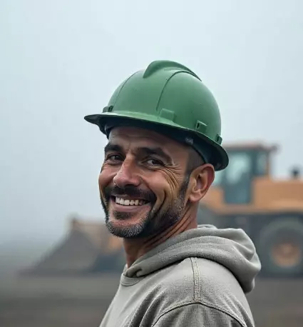 Portrait of Florin, Groundworker at ORANJEGROEP